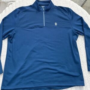 Izod Golf Men's Quarter-Zip Pullover in Navy